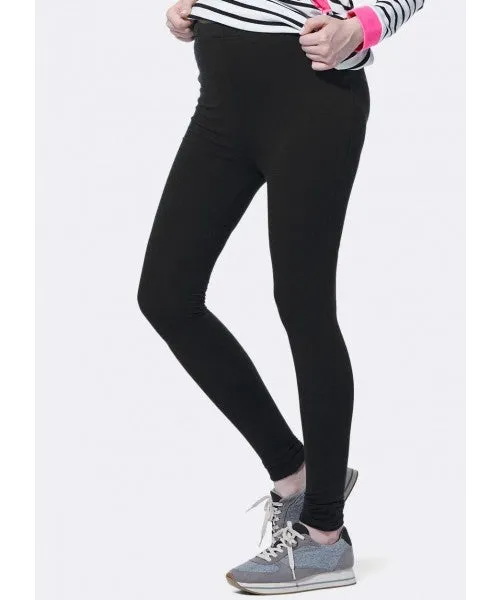 162556X Essentials Maternity Full Length Leggings (Black)