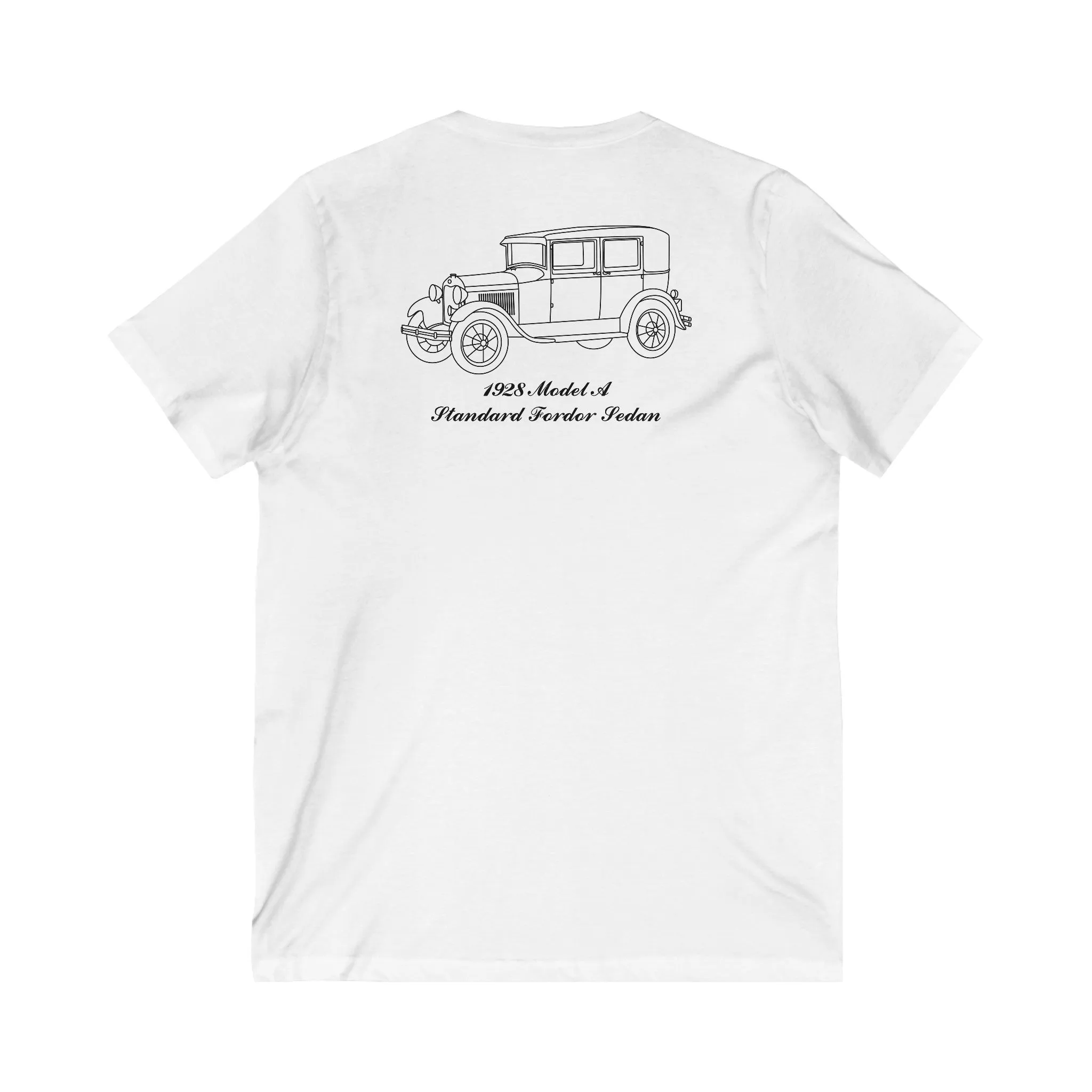 1928 Standard Fordor Sedan Women's V-Neck Shirt