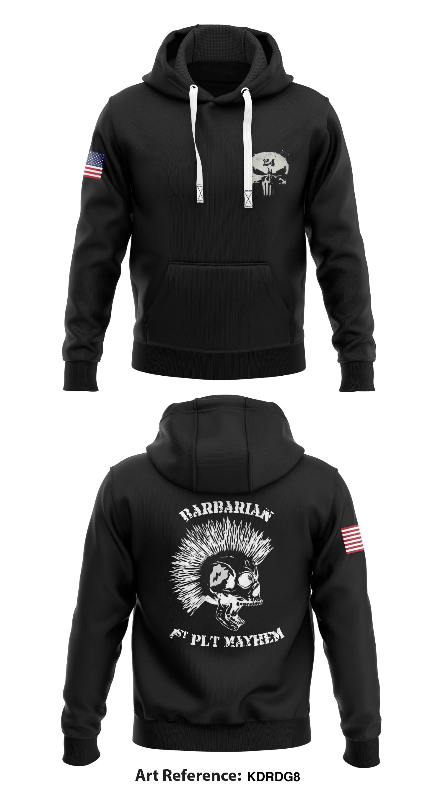1st plt B co 1-24IN 1SBCT Store 1  Core Men's Hooded Performance Sweatshirt - KDRDg8