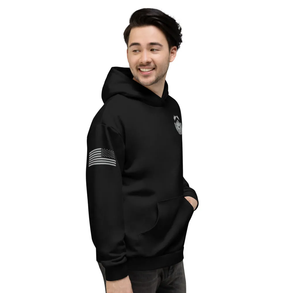 2-245 Aviation Regiment Store 1  Core Men's Hooded Performance Sweatshirt - WzerT6-BLK-GRY