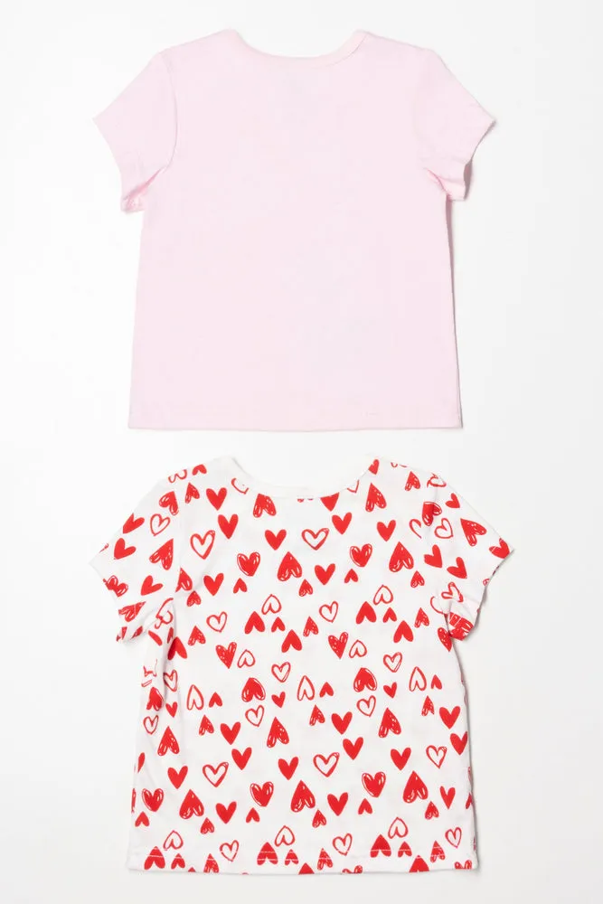 2 Pack T-Shirt Pink
