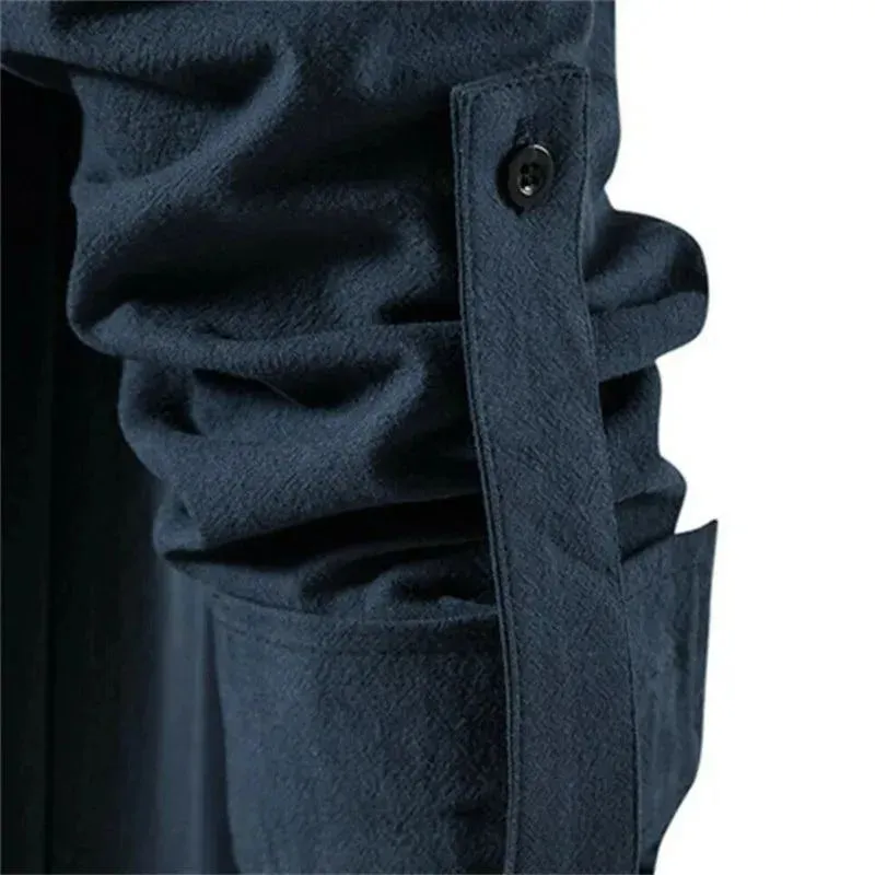 2022 New Men's V-neck shirt T-shirt Fashion Vintage Thin Long Sleeve Top men Casual Breathable  Front Lace Up man Shirts
