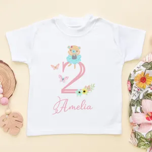 2nd Birthday Girl Personalised T Shirt