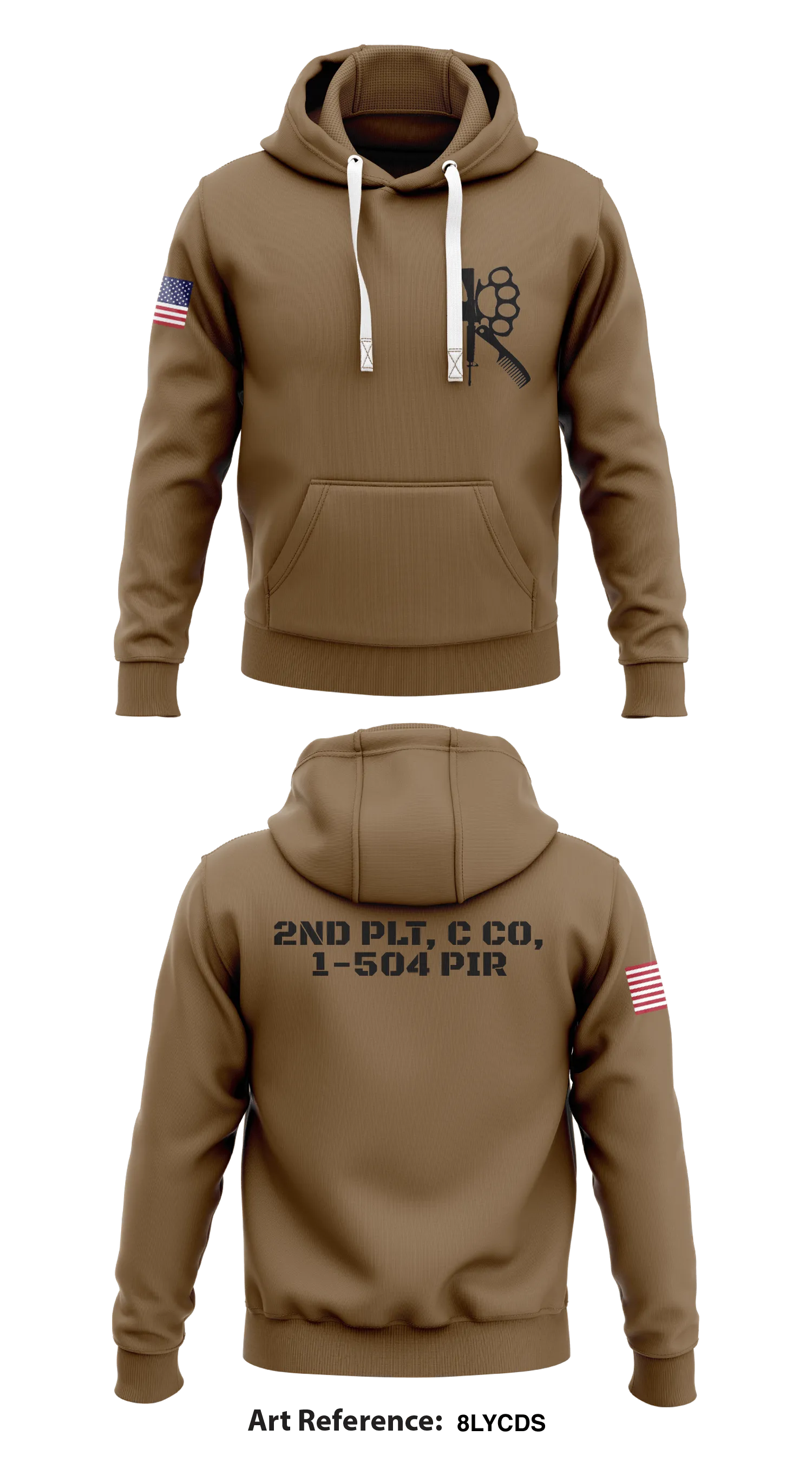 2nd PLT, C CO, 1-54 PIR Store 1  Core Men's Hooded Performance Sweatshirt - 8LycDS