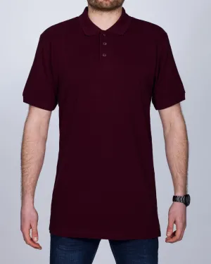 2t Regular Fit Tall Polo Shirt (burgundy)