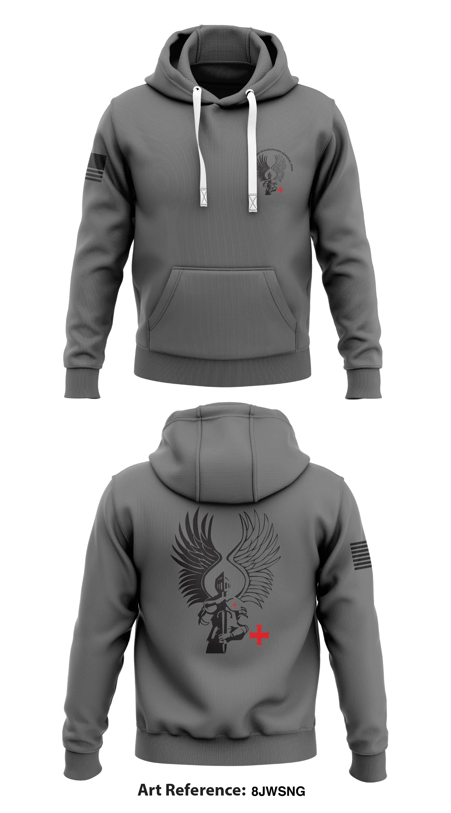 745th Forward Resuscitative Surgical Team  Store 1  Core Men's Hooded Performance Sweatshirt - 8JwSnG
