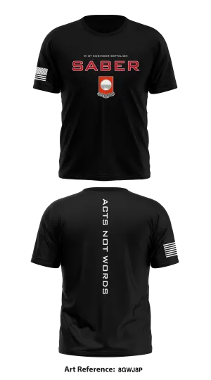 91st Enginner Battalion Store 1 Core Men's SS Performance Tee - 8gWj8p