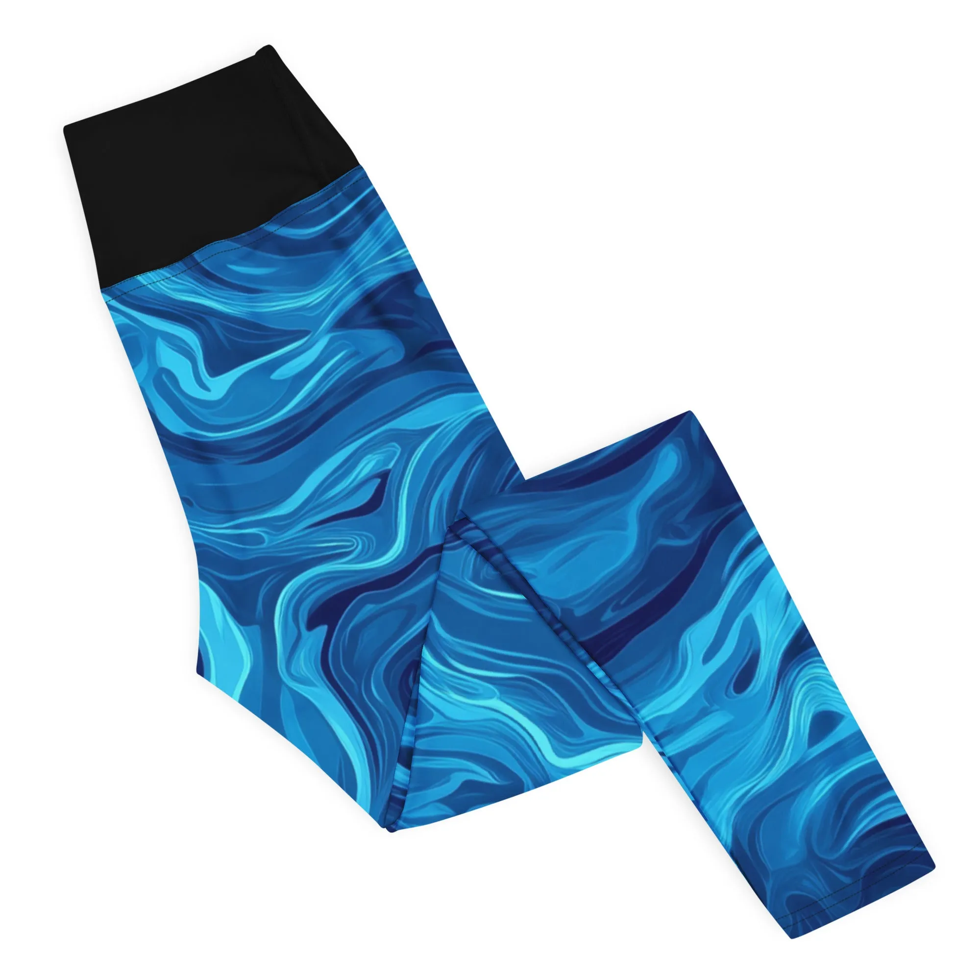 Abstract Wave Leggings
