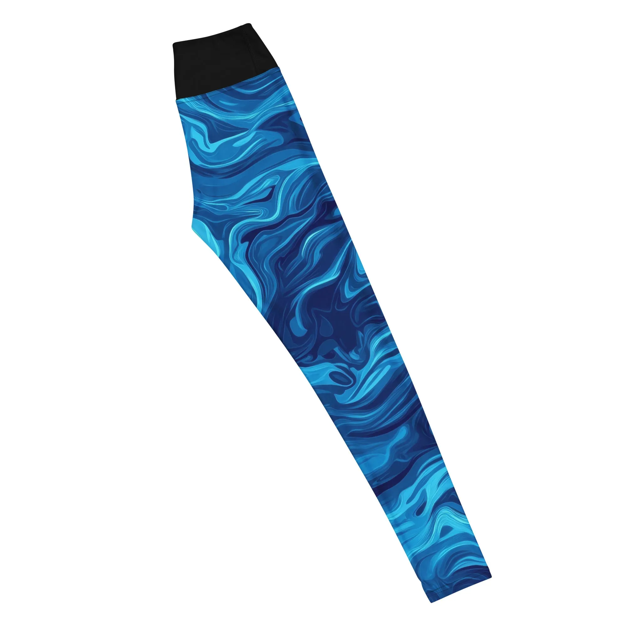 Abstract Wave Leggings