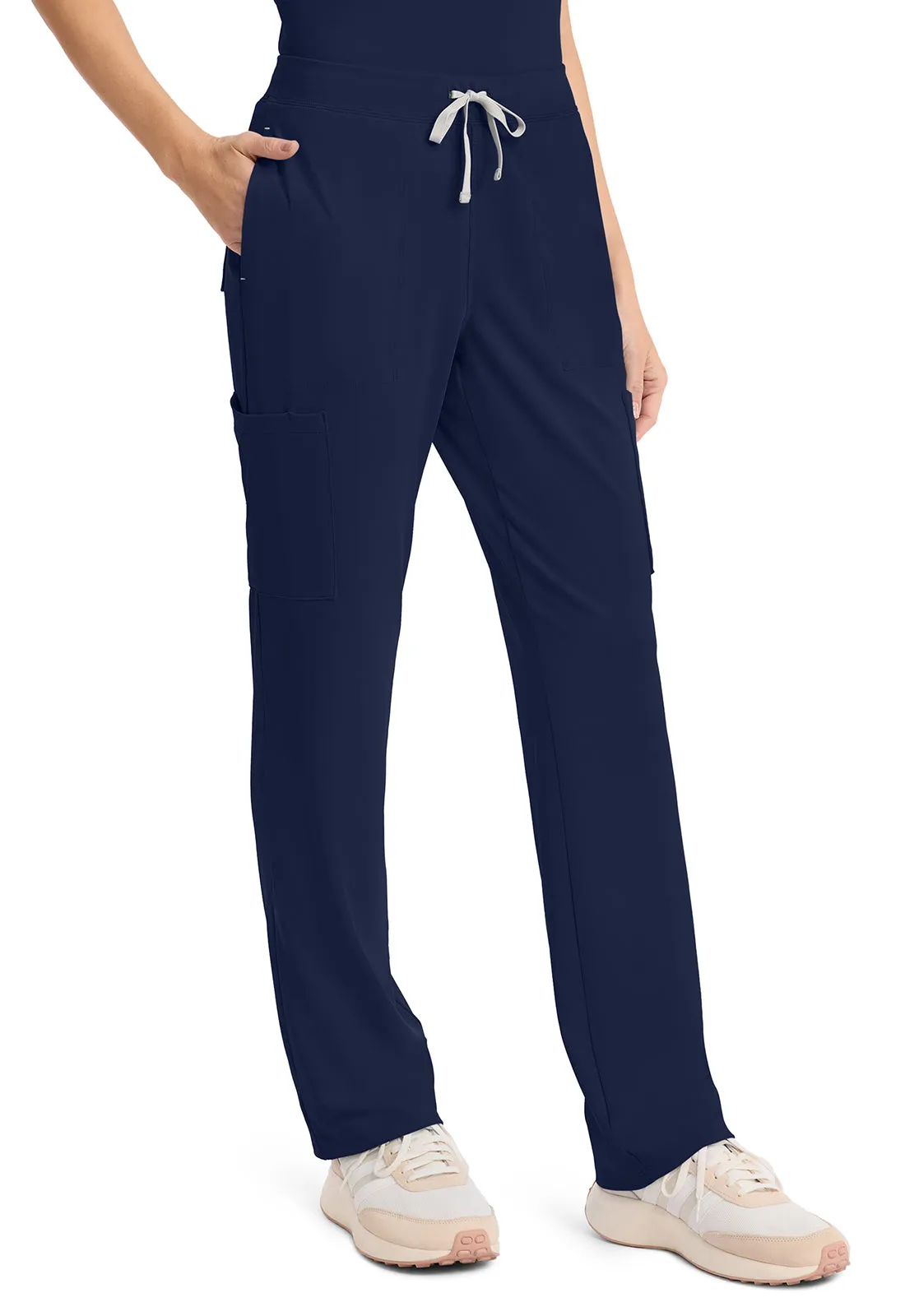 Achieve CK096 Women's 5-Pocket Straight Leg Pants Navy