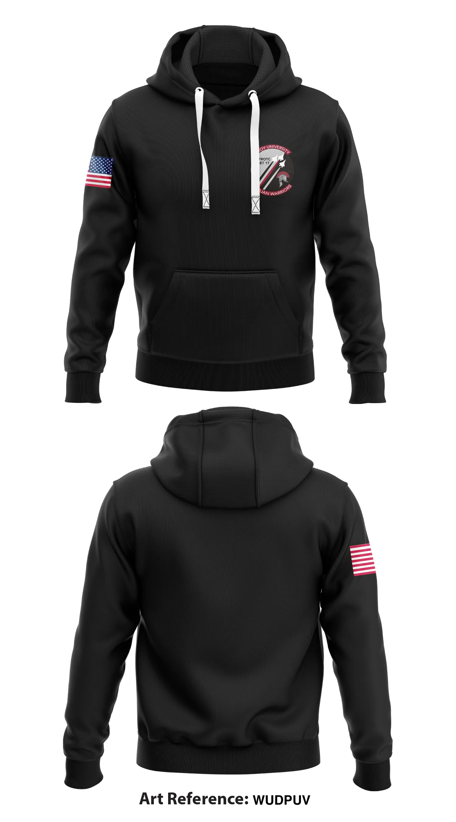 AFROTC DET 17  Core Men's Hooded Performance Sweatshirt - WUdPUv