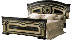 Aida Bed Black w/Gold SET
