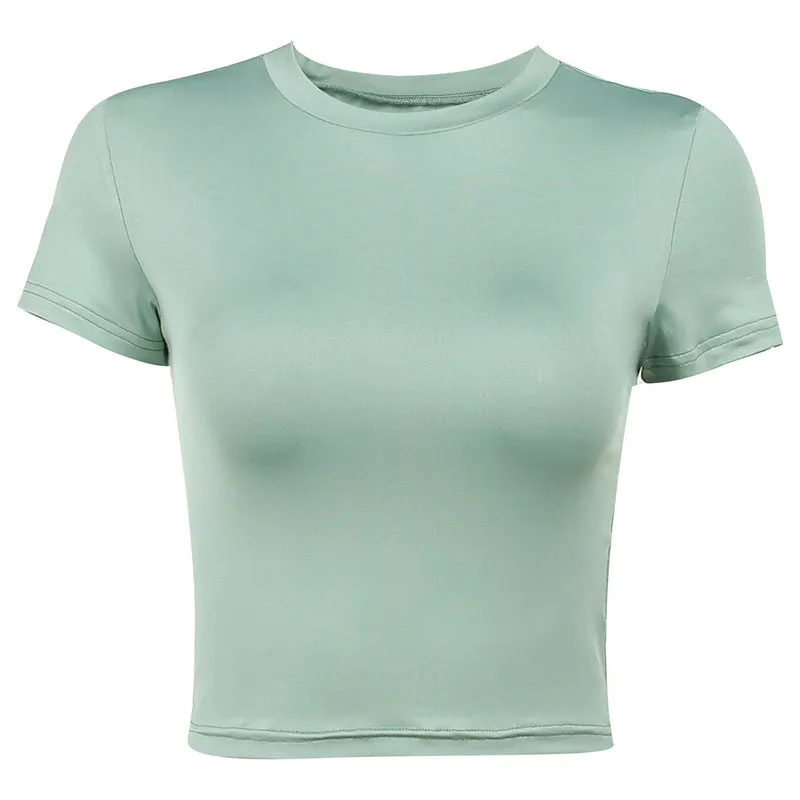 All-matching Slim Short-sleeved Tops Women