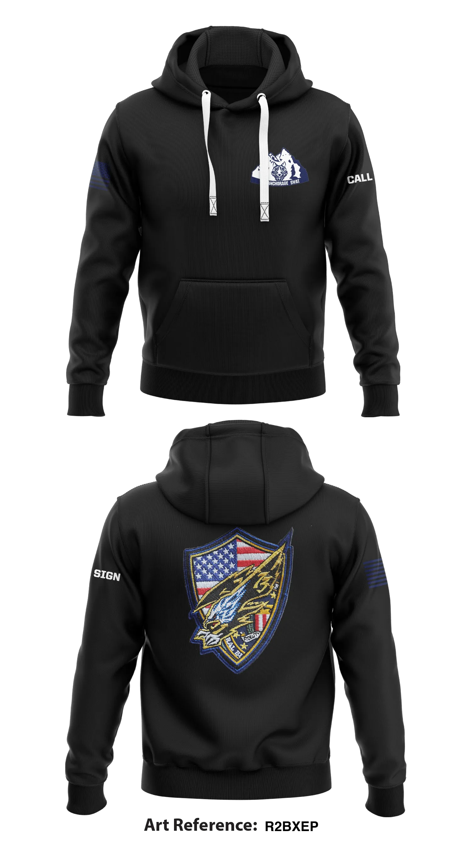 Anchorage Swat Store 1  Core Men's Hooded Performance Sweatshirt - r2BxeP