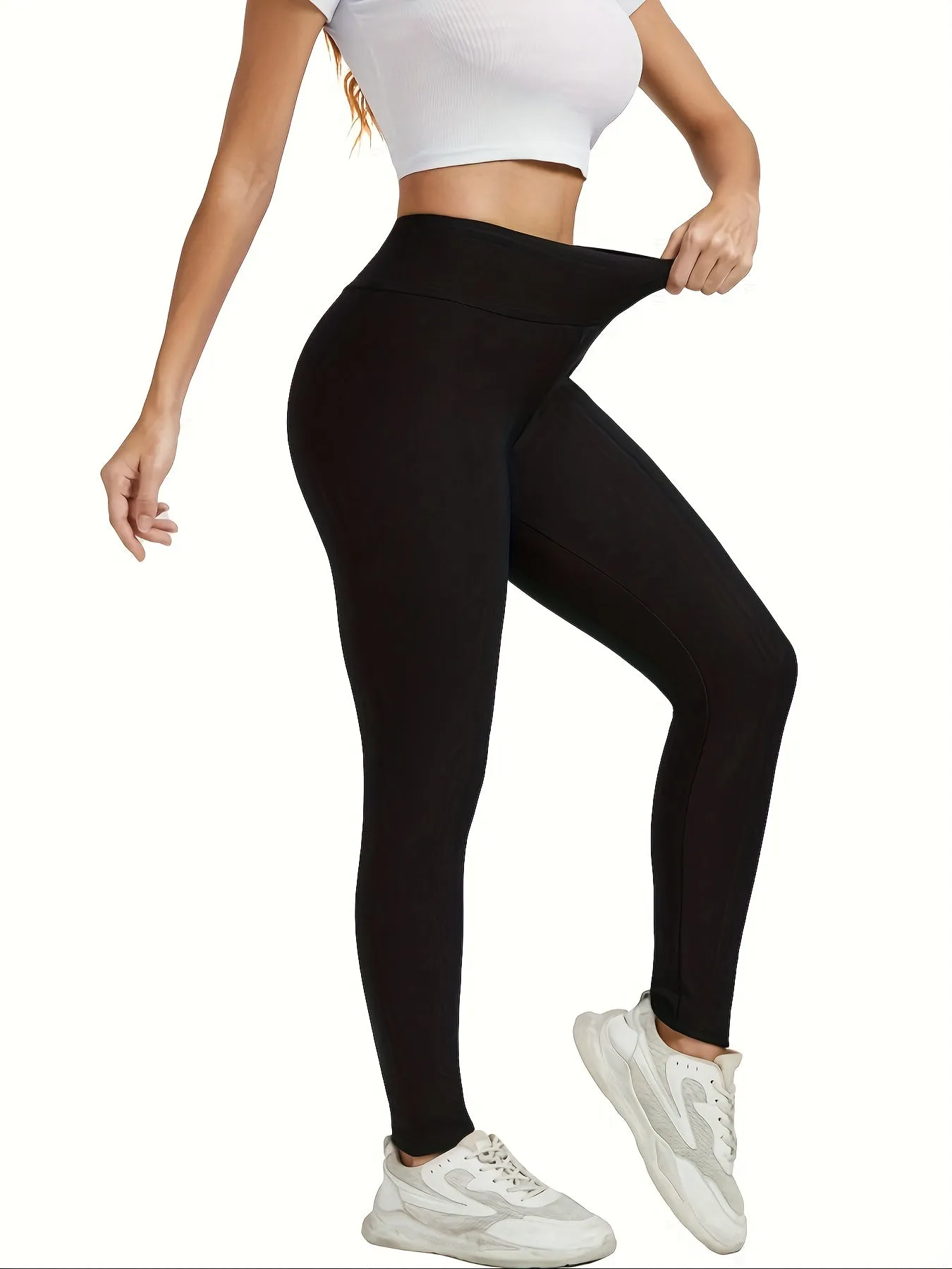Annemijn - Winter Fleece Warm Leggings voor Dames - Hoge Stretch en Casual Fit