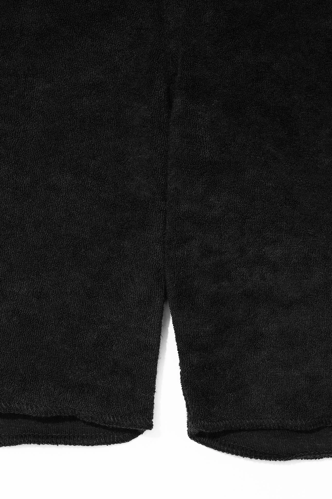 ANTHRACITE TOWEL RAW FINISH SWEATSHORTS