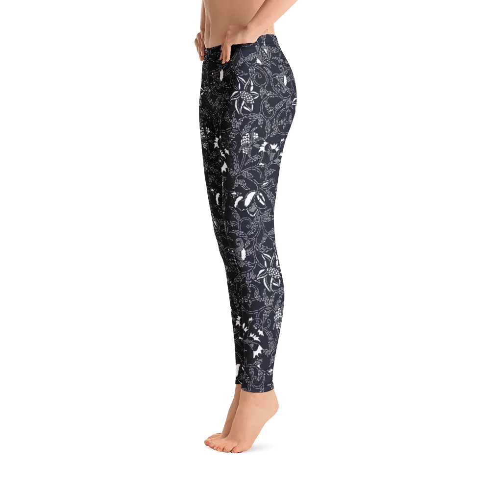 Arabesque Floral Artwork Leggings