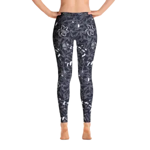 Arabesque Floral Artwork Leggings