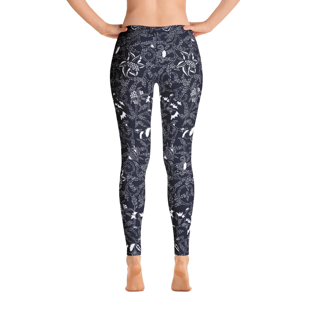 Arabesque Floral Artwork Leggings