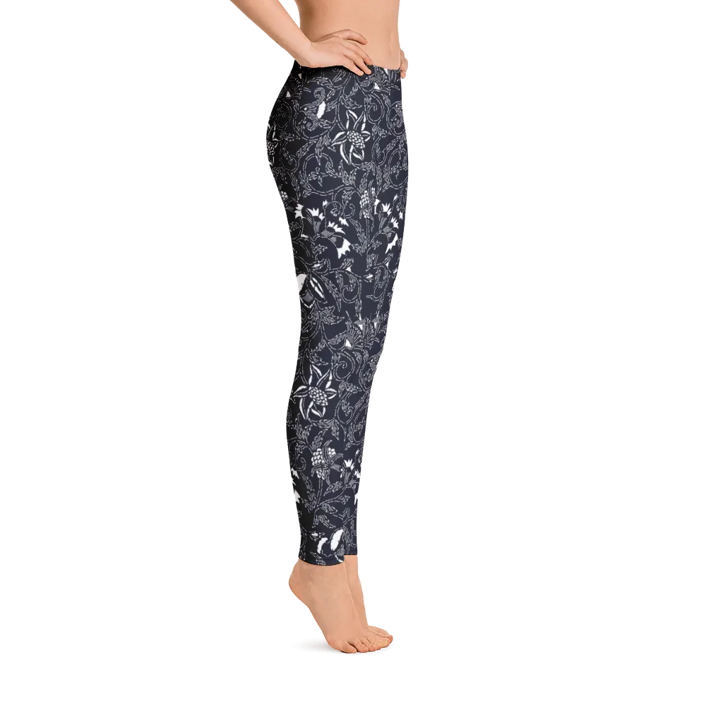 Arabesque Floral Artwork Leggings