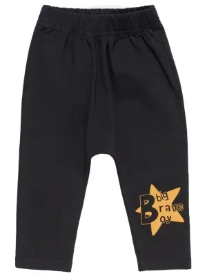Artie - Big Brave Boy Baby and Boy Black Legging Bottoms