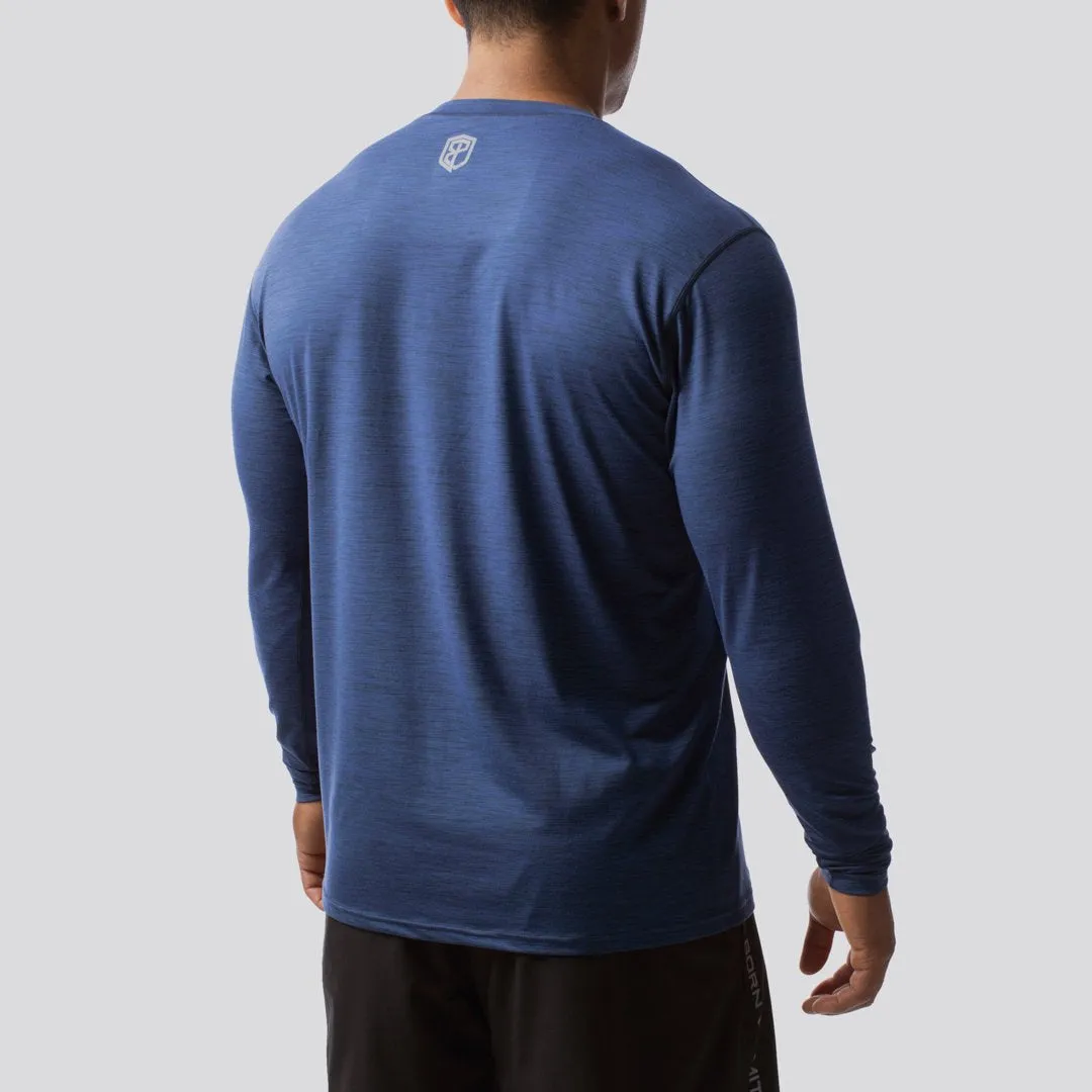 Athleisure Long Sleeve Crew (Navy)