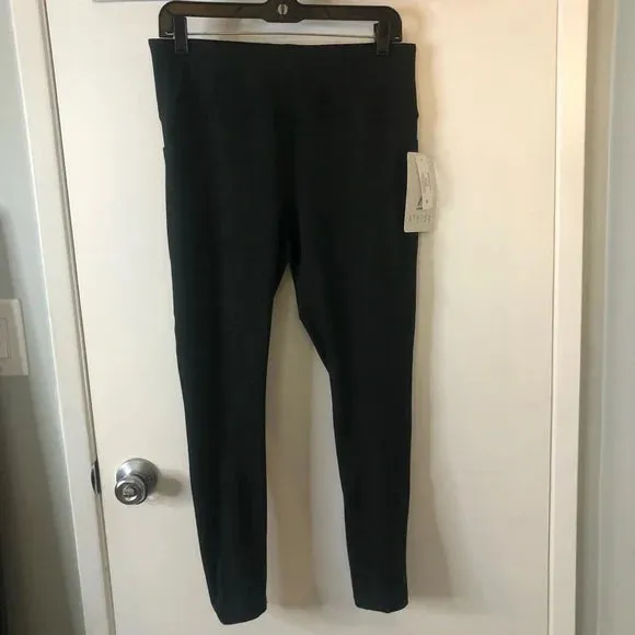 Athlux Leggings Womens Stretch Athletic Moisture Wicking Pull On Maroon