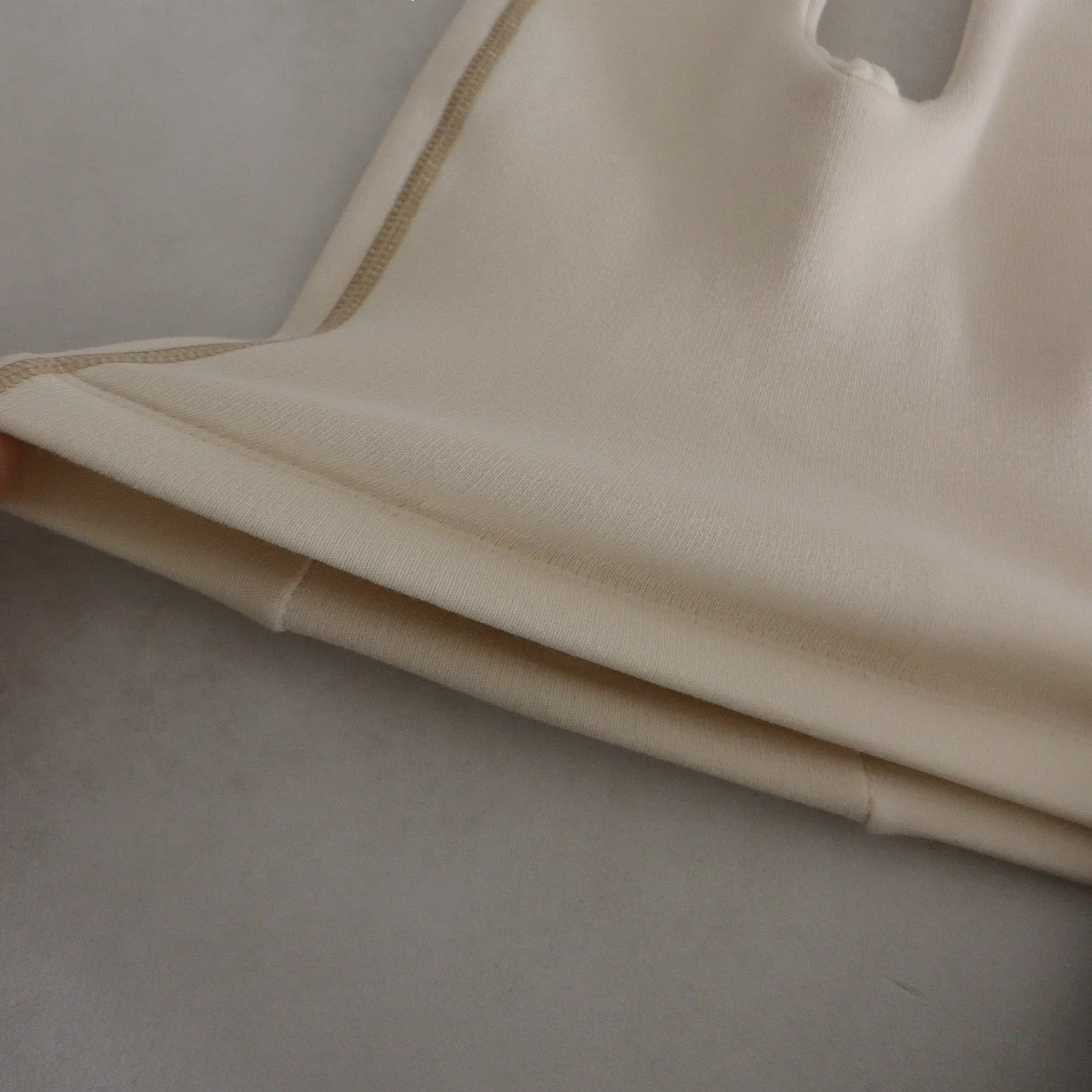 Baby Fleecy Stitch Leggings, Light Beige