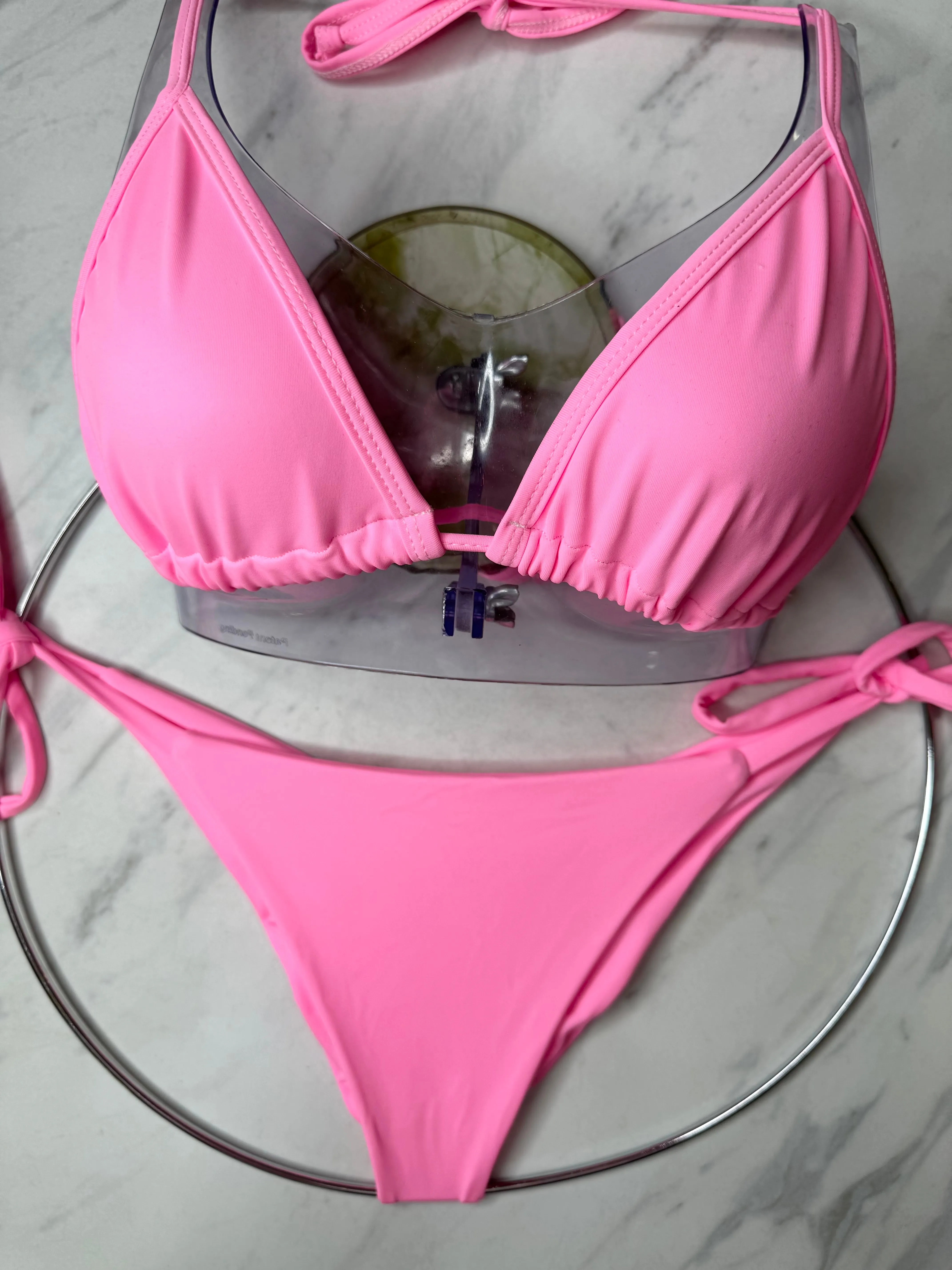 Baby Pink Side Tie Bottom