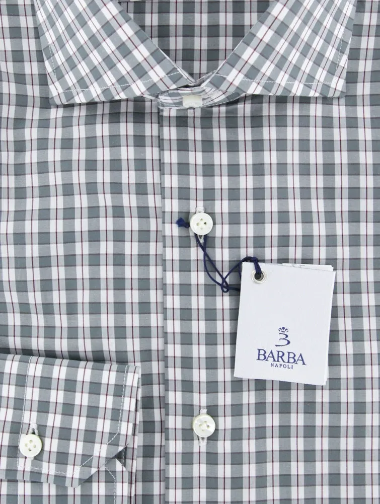 Barba Napoli Green Shirt - Extra Slim - 15 US / 38 EU