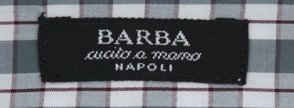 Barba Napoli Green Shirt - Extra Slim - 15 US / 38 EU