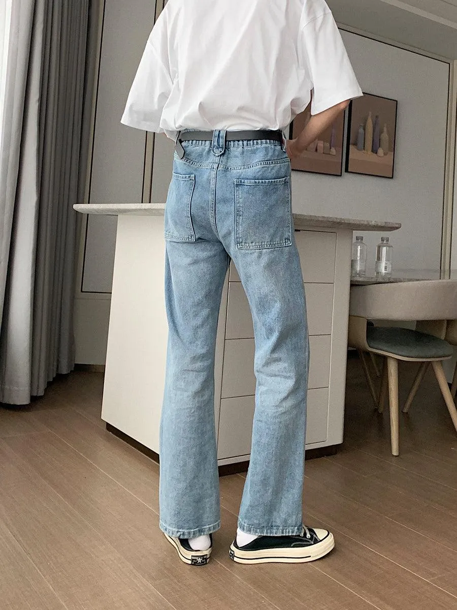 Basic Straight Blue Jeans