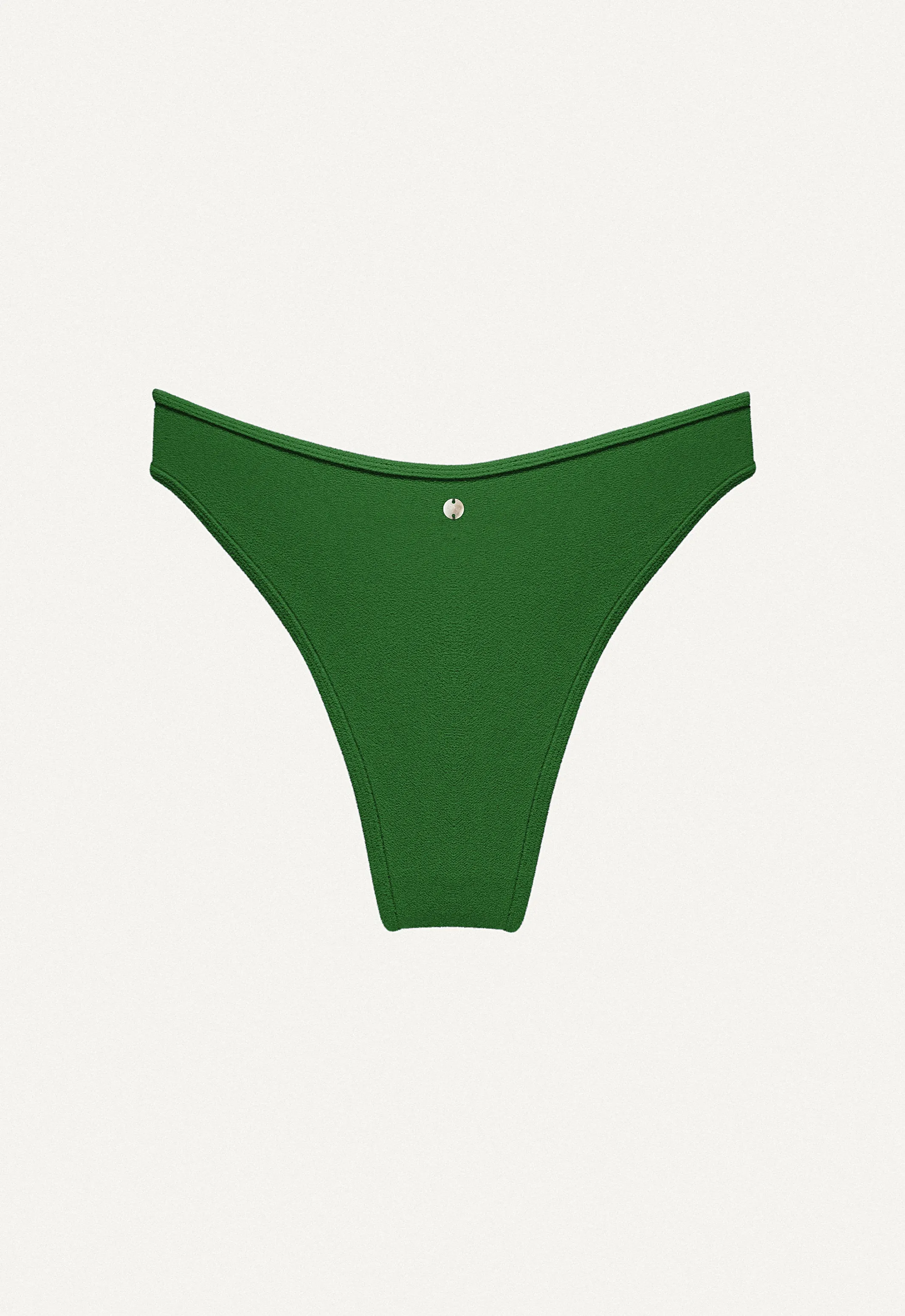 Bikini Bottom "Notos" in dark green terry