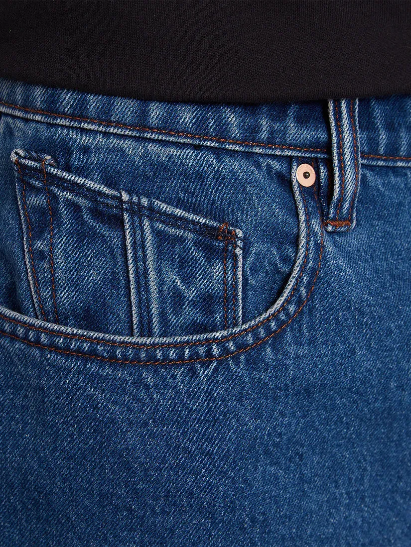 Billow Denim Shorts- Oliver Mid Blue