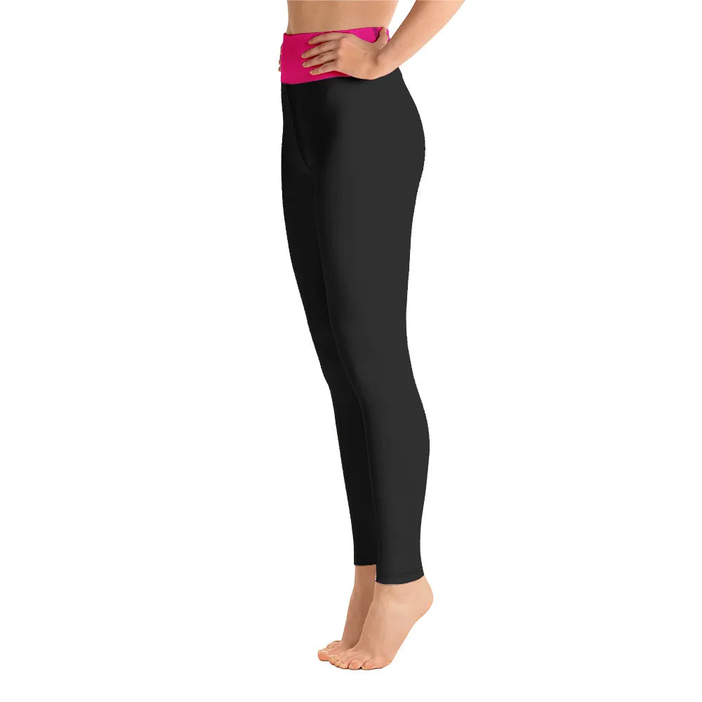 Black and Neon Yoga Leggings