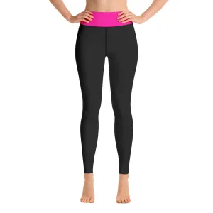 Black and Neon Yoga Leggings
