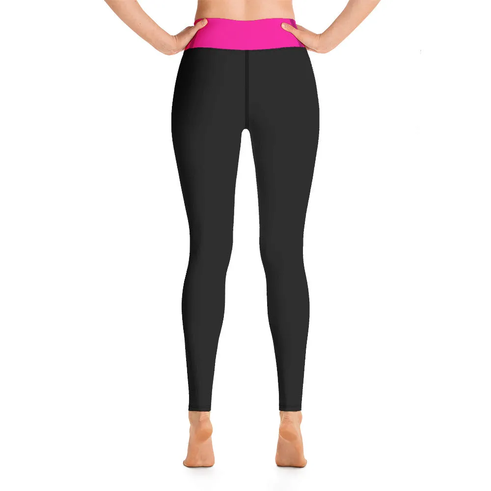 Black and Neon Yoga Leggings