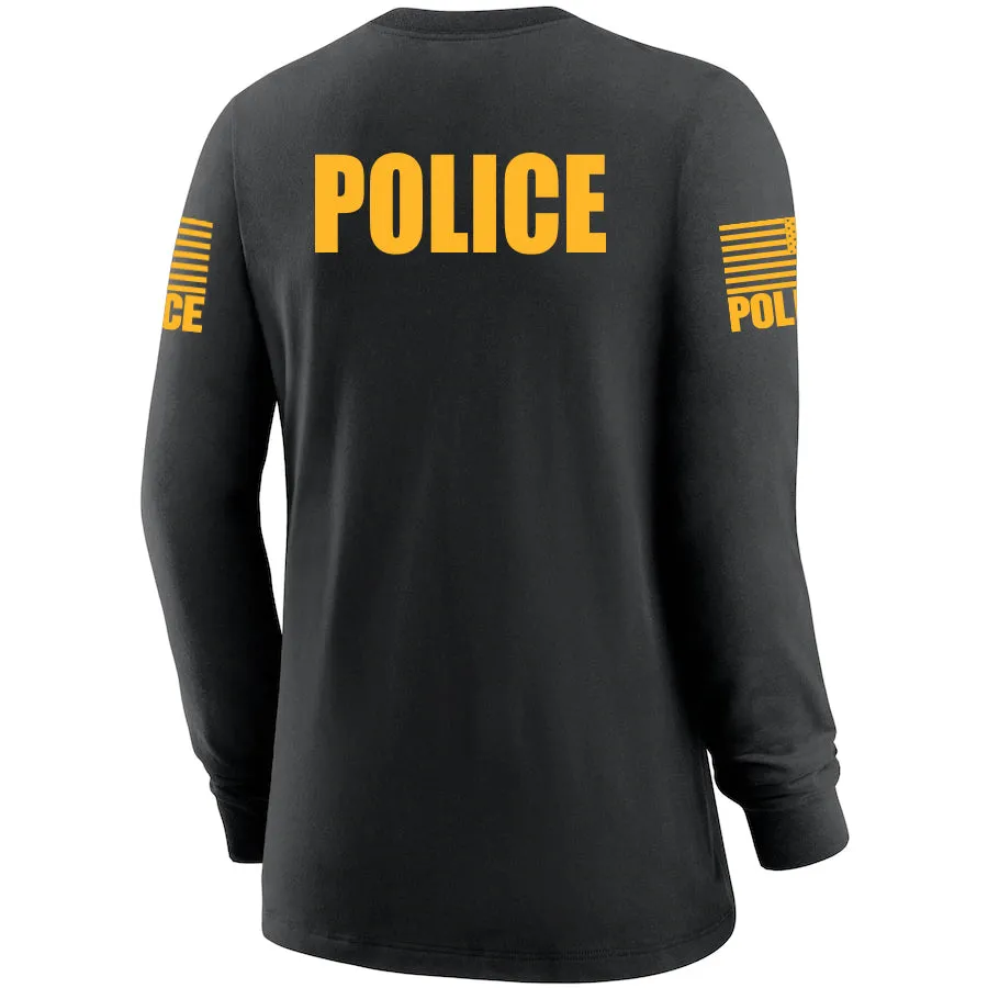 Black Police Women's Shirt - Long Sleeve (Golden Yellow)