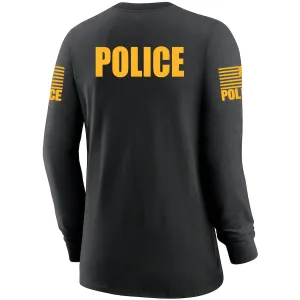Black Police Women's Shirt - Long Sleeve (Golden Yellow)
