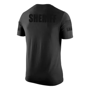 Black Sheriff Men's Shirt - Short Sleeve (Black)
