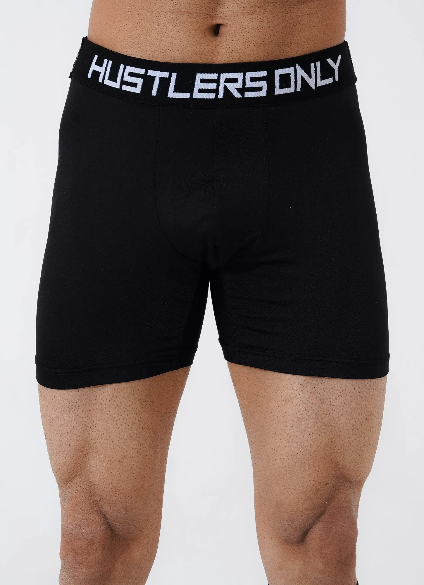 Black Soft Boxer Briefs for Men