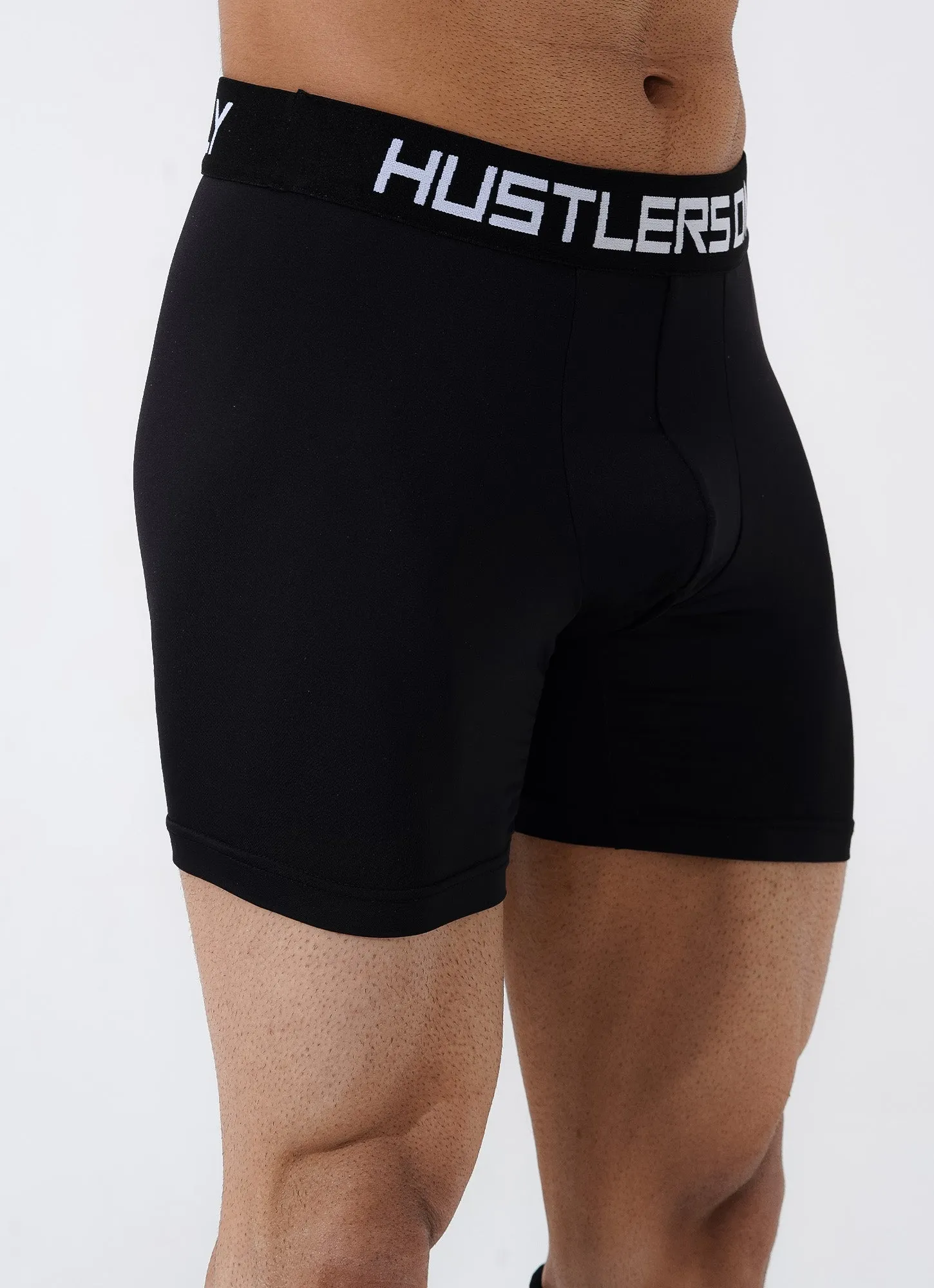 Black Soft Boxer Briefs for Men