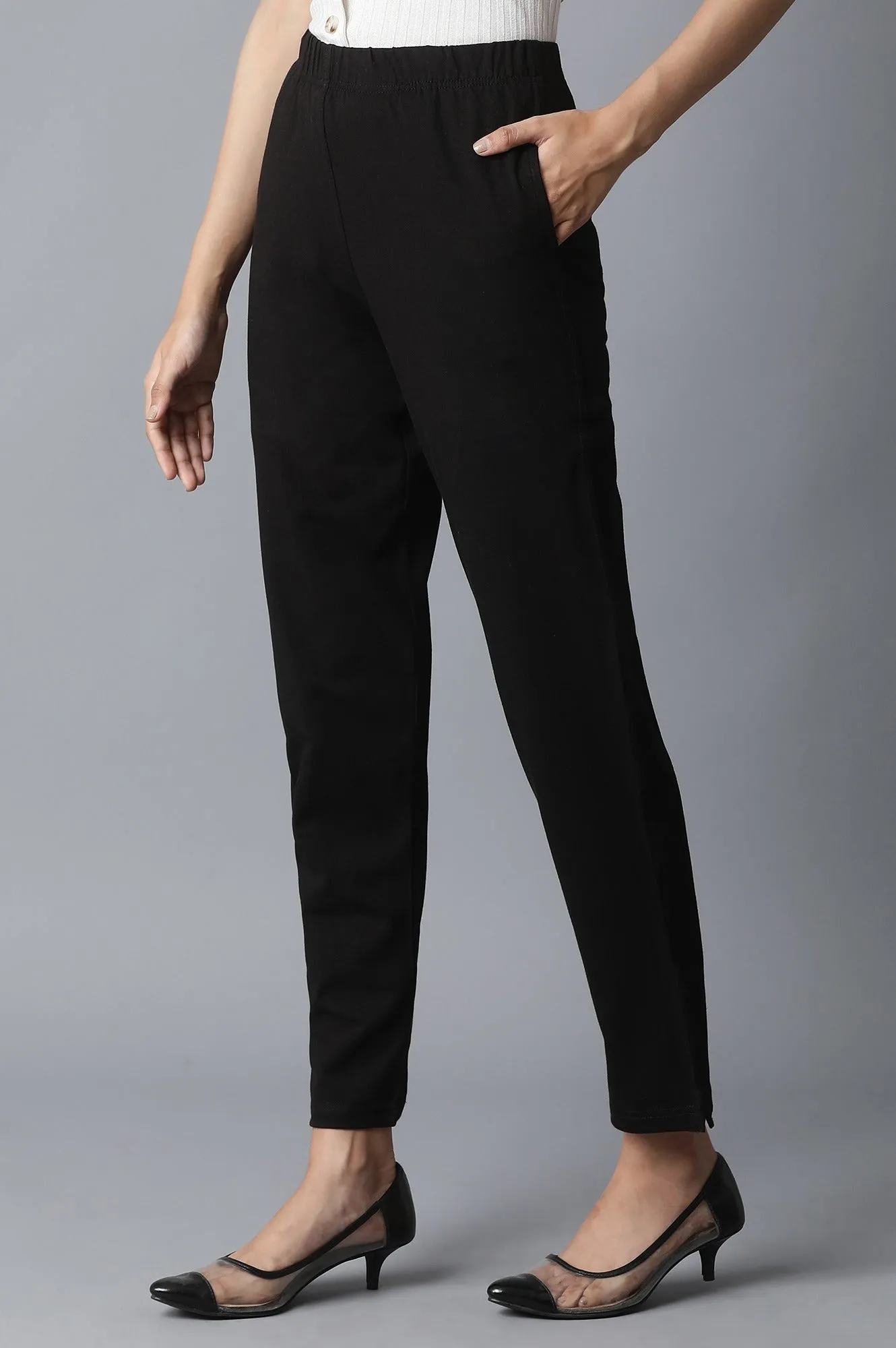 Black Straight Pants