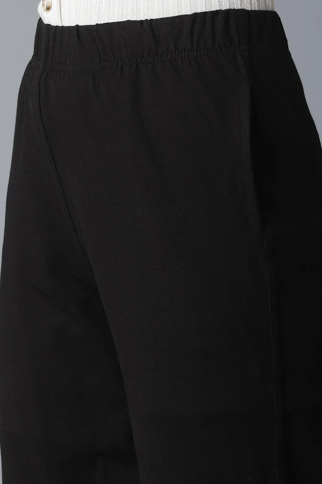 Black Straight Pants