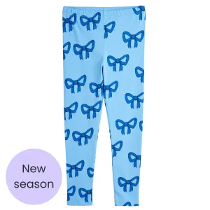 Blue Bow Leggings
