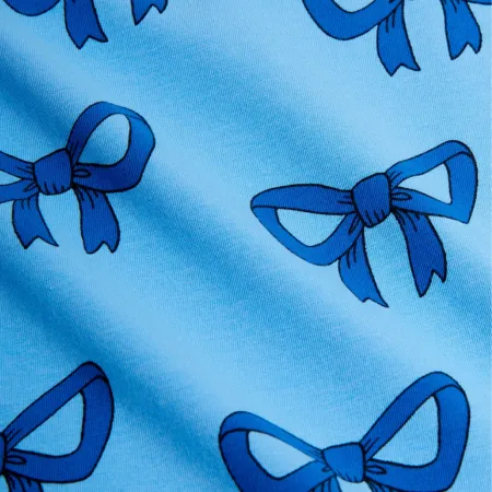 Blue Bow Leggings