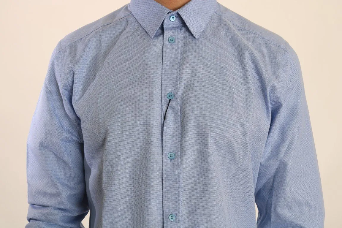 Blue Cotton GOLD Slim Fit Shirt