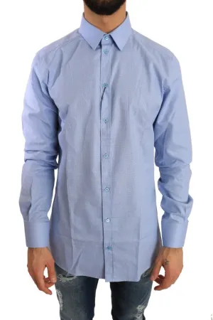 Blue Cotton GOLD Slim Fit Shirt
