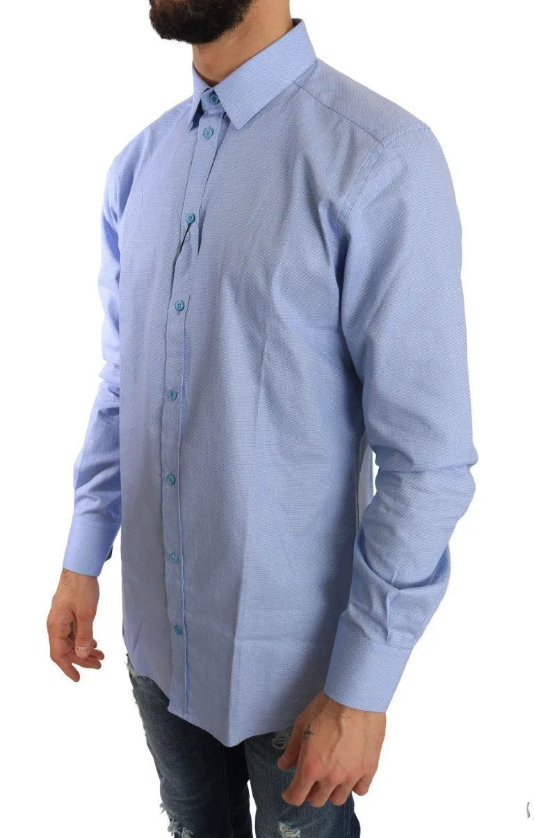 Blue Cotton GOLD Slim Fit Shirt
