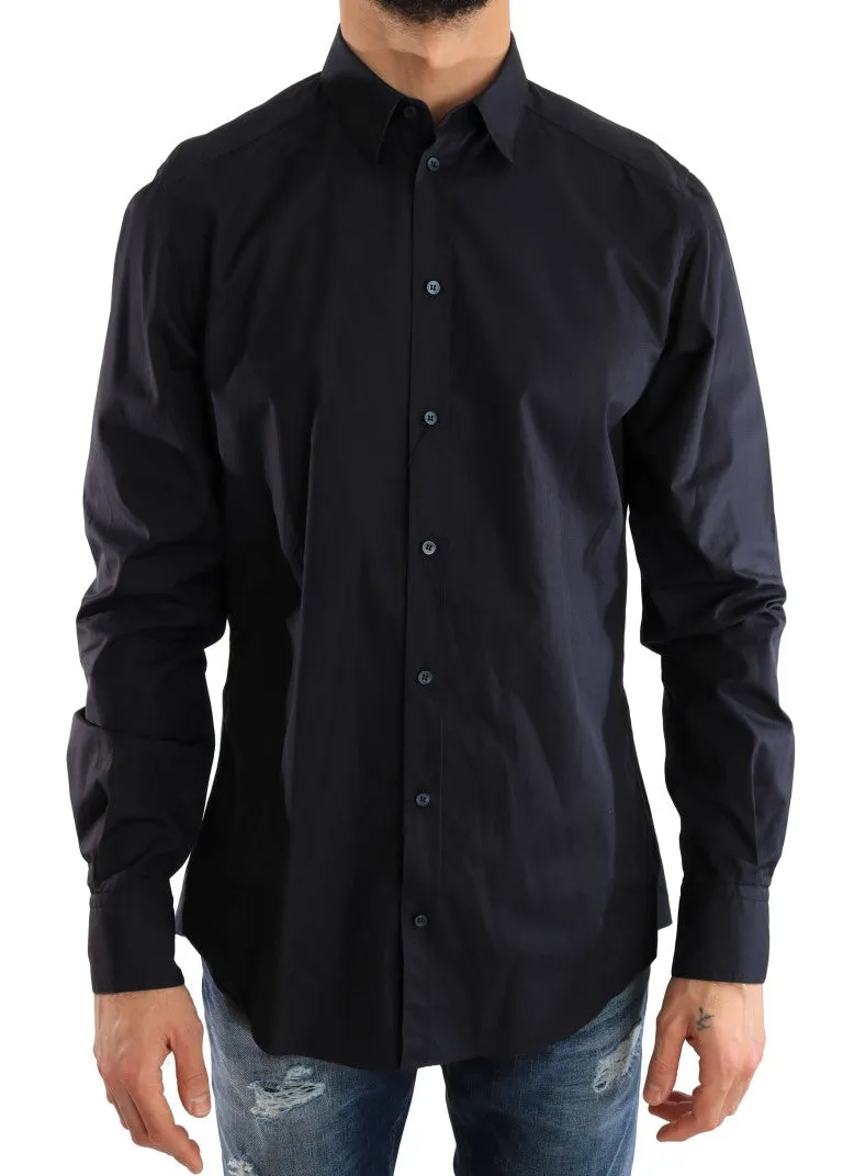 Blue Dress Formal Slim Fit Cotton Shirt